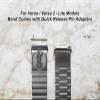 NICKSTON Lady Justice Engraved Band Compatible with Fitbit Versa Lite 2 3 4 and Sense 1 2 Silver Stainless Steel Strap S-BJ2 (For Versa / Versa 2 / Versa Lite Models, 6" (152mm) Wrist Size-Silver Color) view 2