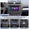 Android Car Stereo for VW Volkswagen Seat Golf Passat Jetta Beetle Tiguan Touran EOS 7 Double Din Touchscreen Bluetooth Radio with Apple CarPlay Android Auto GPS Navigation WiFi FM Backup Camera MIC view 2