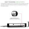 IFCASE Aluminum Wall Laptop Mount Holder for MacBook Air, Pro, Surface, iPad, Tablets, Cell Phones with Headphone Hook, Anti-Scratch Pads, Adhesive & Screws (Black) view 3