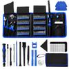 142 IN 1 Professional Computer Repair Tool Kit, Precision Screwdriver Set with 120 Bits Magnetic Repair Tool Kit for iPhone, MacBook, Computer, Laptop, PC, Tablet, PS4, Game Console, and Others view 1
