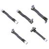 ADTLINK USB 3.1 Type C Male to Type C Female Extension Cable 90 Degree FPC FPV Ribbon Flat USB C Cable 3A 10Gbps (3cm, T2B-T5T) view 1