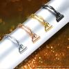 Bling Band Compatible with Fitbit Versa 4/Sense, Fitbit Versa 3/ Sense 2, Double Twist Metal Bangle Bracelet with Rhinestones for (Fitbit Versa 4/Sense 2, Rose Gold) view 3