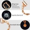 Bling Band Compatible with Fitbit Versa 4/Sense, Fitbit Versa 3/ Sense 2, Double Twist Metal Bangle Bracelet with Rhinestones for (Fitbit Versa 4/Sense 2, Rose Gold) view 4