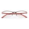 laureles Blue Light Blocking Reading Glasses Women 2023 Fashion Metal Half Frames Eyeglasses Gaming Reader (Pink, 2, multiplier_x) view 1