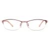 laureles Blue Light Blocking Reading Glasses Women 2023 Fashion Metal Half Frames Eyeglasses Gaming Reader (Pink, 2, multiplier_x) view 3
