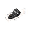 Rebower R-Type Cable Clamp Neat Management Clip, [for Wire, Cable, Rope] - 15.8mm/Black/20 Pcs view 2