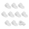 Rebower R-Type Cable Clamp Neat Management Clip, [for Wire, Cable, Rope] - 9.5mm/White/108 Pcs view 1