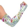 Boccsty Wild Flowers Floral Gardening Sleeves Arm Protection for Women Men Garden Sleeves Cooling Sun Sleeves with Thumb Hole view 2