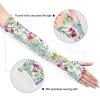 Boccsty Wild Flowers Floral Gardening Sleeves Arm Protection for Women Men Garden Sleeves Cooling Sun Sleeves with Thumb Hole view 3