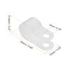 Rebower R-Type Cable Clamp Neat Management Clip, [for Wire, Cable, Rope] - 10.4mm/White/50 Pcs view 2