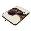 African Design Mac Book Air 14" Sleeve - Portrait Laptop Sleeve - Woman Art Mac Book Sleeve view 2
