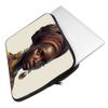 African Design 2-Sided Print Mac Book Pro 16" Sleeve - Portrait Laptop Sleeve - Woman Art Mac Book Sleeve view 2