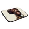 African Design Mac Book Pro 14" Sleeve - Portrait Laptop Sleeve - Woman Art Mac Book Sleeve view 2