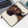 African Design Mac Book Pro 14" Sleeve - Portrait Laptop Sleeve - Woman Art Mac Book Sleeve view 3