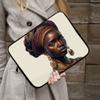 African Design iPad Sleeve - Portrait Tablet Sleeve - Woman Art Carrying Case - 10 inches view 3