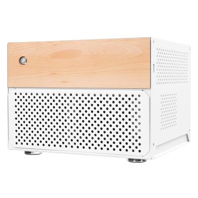 AUDHEID 8-Bay NAS Chassis, Computer Network Attached Storage, Support 8 * 3.5" HDD+2 * 2.5" SSD Tray, Compatible MATX/uATX/ITX, Personal Private Cloud(Diskless) (White)