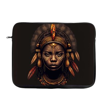 African Woman 2-Sided Print Mac Book Pro 16" Sleeve - Cool Laptop Sleeve - Unique Mac Book Sleeve