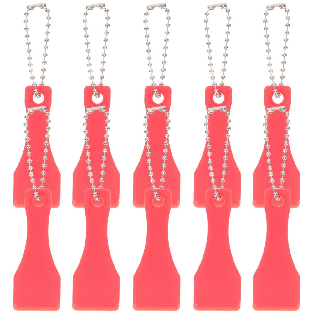 FOMIYES 10pcs Scratchers Tools Ticket Scratchers Scratch Off Ticket Plastic Material Small Keychain Scrapers