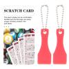 FOMIYES 10pcs Scratchers Tools Ticket Scratchers Scratch Off Ticket Plastic Material Small Keychain Scrapers view 4