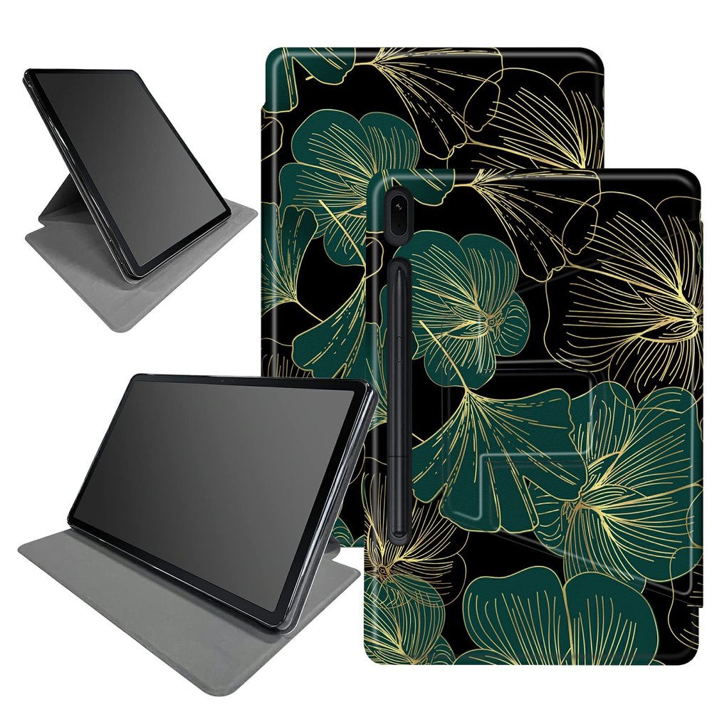 Art Leaf Case for Samsung Galaxy Tab S8 Plus 2022/S7 FE 2021/S7 Plus 2020 12.4 Inch, 360 Degree Rotating Folding Stand Multiple Viewing Angles Case with Auto Sleep/Wake