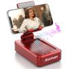 JTEMAN Portable Phone Stand with Speaker Bluetooth Wireless,Gifts for Men Women,Birthday for Women,Kitchen Gadgets for Men,Phone Holder for Desk - Red view 1