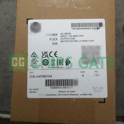 2021-2022 New Sealed 25B-A4P8N104 /A PowerFlex 525 AC Drive 0.75kW US Stock