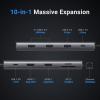UGREEN Docking Station 10 in 1 Revodok Pro 210 USB C Dock Dual HDMI 4K@60Hz Single 8K@30Hz 100W PD 5Gbps USB C and USB A Data Ports Gigabit Ethernet, SD/TF Card Reader USB Hub Compatible for HP, Dell view 2