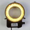 USB Colorful 64 LED Ring Light, USB Light Source for Microscope Ring Light Illuminator Lamp Adjustable for Monocular Trinocular Stereo Microscope Video Lens Camera Lab Soldering Repair (Warm White) view 2