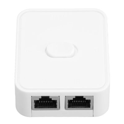 2 Port Gigabit Network Switch, 10/100/1000Mbps 2 in 1 Out 1 in 2 Out Gigabit Extender Switch, RJ45 Network Splitter Adapter for Cat 5, Cat 5e, Cat 6, and Cat 7