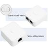 2 Port Gigabit Network Switch, 10/100/1000Mbps 2 in 1 Out 1 in 2 Out Gigabit Extender Switch, RJ45 Network Splitter Adapter for Cat 5, Cat 5e, Cat 6, and Cat 7 view 3
