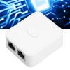 2 Port Gigabit Network Switch, 10/100/1000Mbps 2 in 1 Out 1 in 2 Out Gigabit Extender Switch, RJ45 Network Splitter Adapter for Cat 5, Cat 5e, Cat 6, and Cat 7 view 4