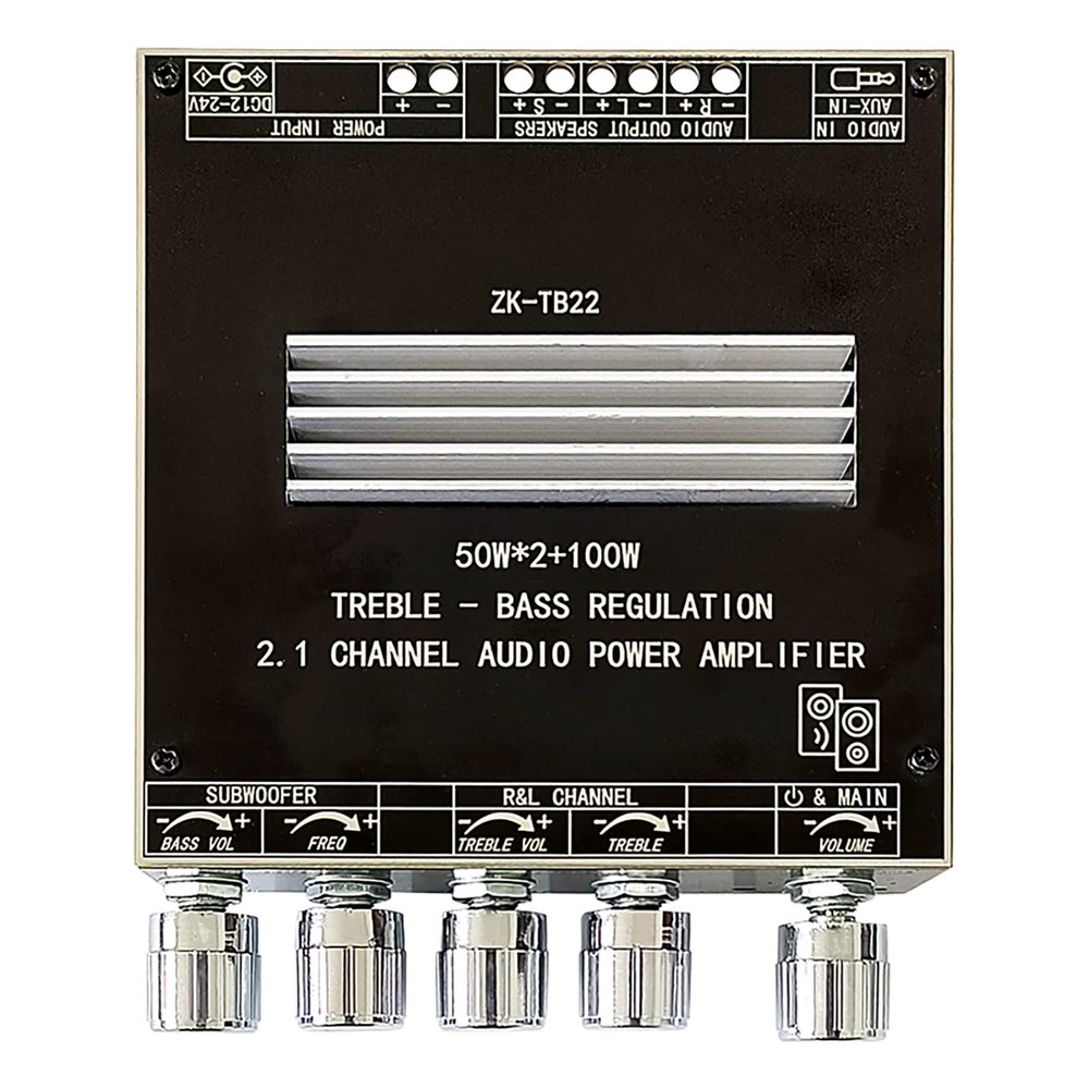 2.1 Channel Audio Power Amplifier Module Left and Right Channel 20 to 50W 4 to 8 Subwoofer 20 to 100W 4 to 8