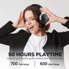 AUSDOM E7 Noise Cancelling Headphones: Wireless Bluetooth Over Ear ANC Headphones with Microphone, 50H Playtime, Hi-Fi Sound, Deep Bass, Comfortable Earpads for Travel Work Home Office view 4