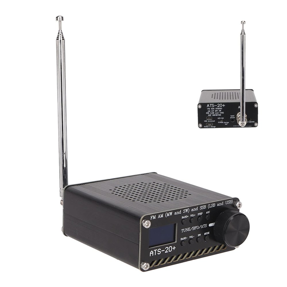 ATS 20+ Radio Receiver, High Sensitivity Portable Full Band Radio Receiver, with Multiple Channels, Small World Band Digital Receiver, for Outdoor Camping Home
