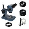 Microscope Accessories Kit 3.5X 7X 45X 90X Stereo Binocular Microscope Continuous Zoom Simul Focal with 56 LED Ring Light for Phone PCB Soldering Repair Microscope Slides (Color : Set 4) view 1