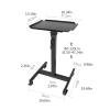 DYPASA Projector Mount Projector Mount Stand Projector Floor Stand Holder with Wheels 13 inch to 16 inch Plate Size Height Adjustable Up to 47 Inch Ceiling Mount with Tray view 2