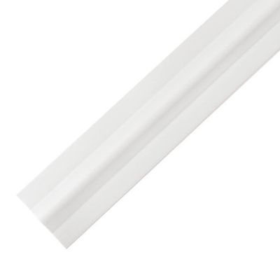 Floor Cable Protector Low Profile Hotel Durable Soft PVC Floor Cord Cover, Easy to Install/Cut Anti-Trip Floor Cable Cover, Protect and Hide Cables (Color : White, Size : 10M)