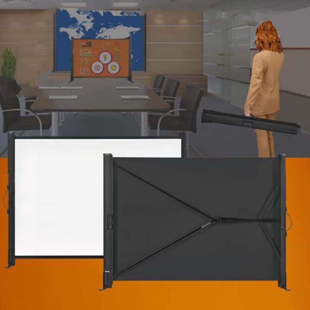 DIBAKO Portable Projector Screen, Tabletop Projection Screen 50inch HD Movie Screen, Outdoor Small Projector Curtain, Aspect Ratio 4:3 (Size : 40in)