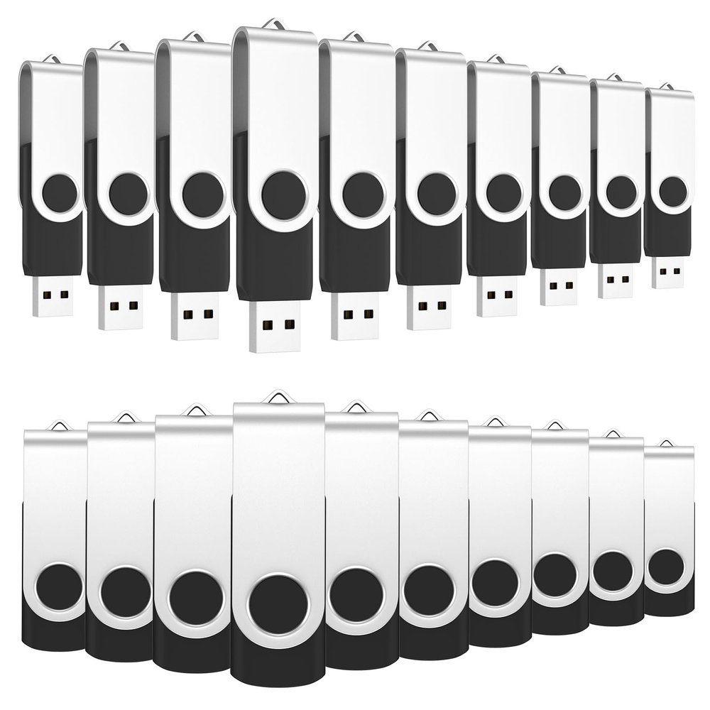 ABLAZE 4GB USB Flash Drive 100 Pack, USB 2.0 Thumb Drives Bulk Memory Sticks Pendrives 100PCS (Black)