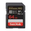 SanDisk 64GB Extreme PRO SDXC UHS-II Memory Card - C10, U3, V60, 6K, 4K UHD, SD Card - SDSDXEP-064G-GN4IN view 1