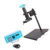 Digital Microscope Camera Set 38MP 1080P 60F/S HDMI VGA Video Camera 130X 180X C Mount Lens 56 LED Light Lamp Phone Soldering Tools (Color : Large Base B) view 1