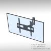 32-65" Single Pendulum Small Base TV Stand Tmxd-103 Bearing 77lbs / VESE400*400 / Up and Down -10~10 view 4