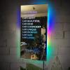 FERATORS Personalized Affirmations LED Neon Light I Am Mirror Custom Name Light Up Mirror Bedroom Wall Decor view 1