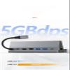 ZahoTse for Steam Deck Dock Multifunctional Docking Station HDMI HD 4K60HZ 7-in-1 Gaming Docking Station PD Charging Port + HD HD /4K+USB3.0 * 3+RJ45 /1000M (BS-107-Grey) view 3