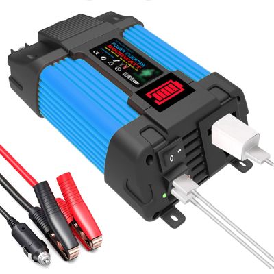 HAIZON 500W Car Power Inverter 12V DC to 110V/220V AC Car Converter Charger Adapter with Dual 3.1A USB Port and AC Outlets Quick Charging (Color : 110V)