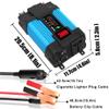 HAIZON 500W Car Power Inverter 12V DC to 110V/220V AC Car Converter Charger Adapter with Dual 3.1A USB Port and AC Outlets Quick Charging (Color : 110V) view 4