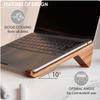 TheHrdwoodCom Wooden Laptop Stand for Desk  Solid Walnut Riser for for MacBooks and Notebooks  Ergonomic Portable Laptop Holder  Adjustable Desktop Shelf for Home Office view 3