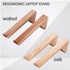 TheHrdwoodCom Wooden Laptop Stand for Desk  Solid Walnut Riser for for MacBooks and Notebooks  Ergonomic Portable Laptop Holder  Adjustable Desktop Shelf for Home Office view 4