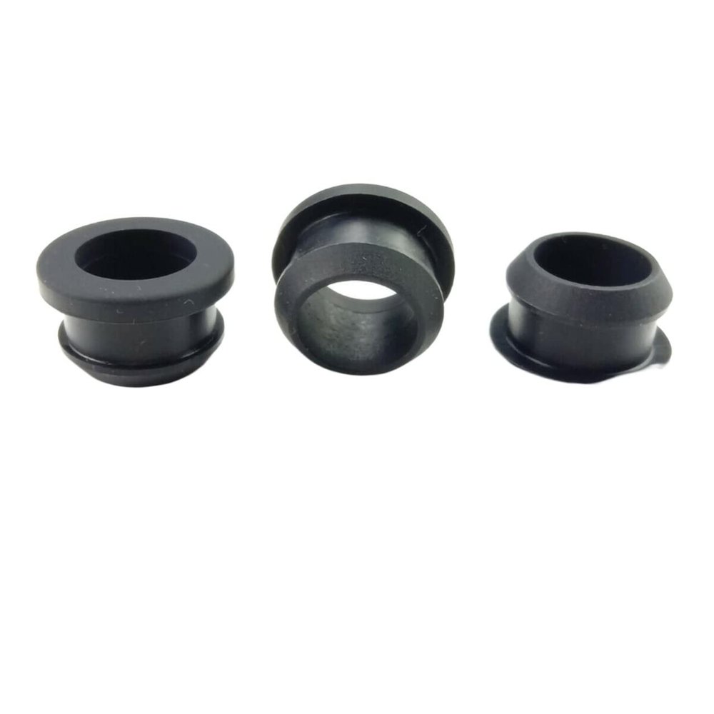 GatherTOOL Silicone Rubber Snap-on Grommet Hole Plugs Black 4.5mm-50.6mm End Caps Bung Wire Cable Protect Bush (Size : 50.6-Bore44.5mm-1pcs)