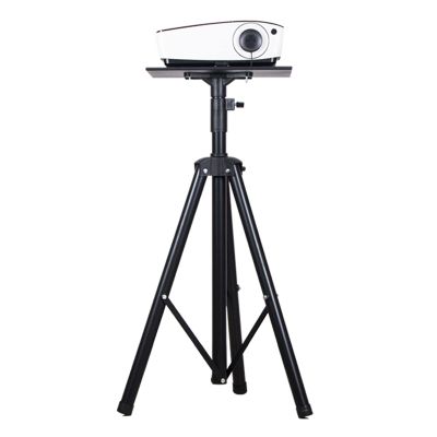 DYPASA Projector Mount Projector Mount Stand Laptop Projector Tripod Stand for Stage or Studio Height Adjustable Up to 70 Inches Black Ceiling Mount with Tray